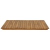 Asztallap 80 x 80 x 3,5 cm négyzet tömör teakfa természetes