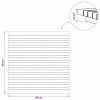 Asztallap 80 x 80 x 3,5 cm négyzet tömör teakfa természetes