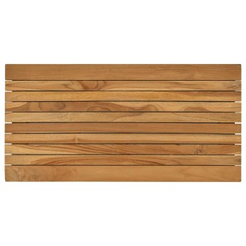Asztallap 80 x 40 x 3,5 cm négyszögletes tömör teakfa