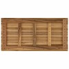 Asztallap 90 x 45 x 3,5 cm négyszögletes tömör teakfa