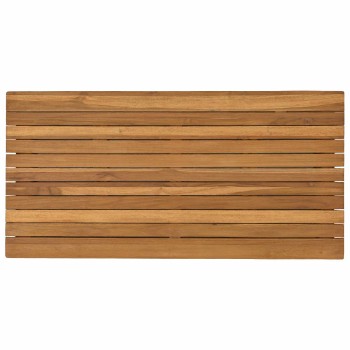 Asztallap 90 x 45 x 3,5 cm négyszögletes tömör teakfa
