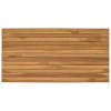 Asztallap 100 x 50 x 3,5 cm négyszögletes tömör teakfa