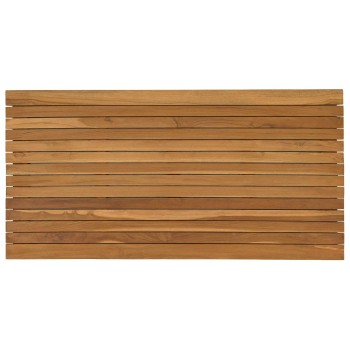 Asztallap 110 x 55 x 3,5 cm négyszögletes tömör teakfa