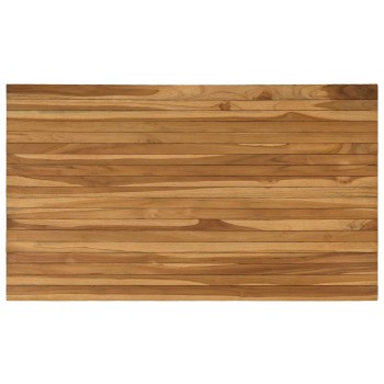 Asztallap 120 x 70 x 3,5 cm négyszögletes tömör teakfa