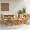 Kültéri bistro székek párnával 8 pcs krémfehér 38 x 46 x 85 cm