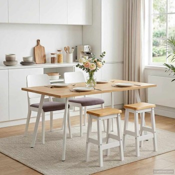 Vidaxl magas bárszék ekai 2 pcs fehér 40 x 29 x 63 cm tömör fenyőfa