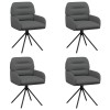 Forgós étkezős székek 4 pcs műbőr szürke 59 x 59,5 x 90 cm