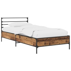 Ágykeret antik fa 80 x 200 cm szerelt fa