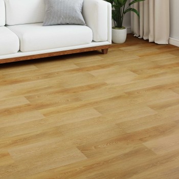 Laminált padló 5 pcs aranybarna 101 x 20 x 0,8 cm szerelt fa