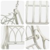 Hinta pad acél 71 x 75 x 59 cm antik fehér