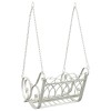 Hinta pad acél 71 x 75 x 59 cm antik fehér