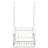 Hinta pad acél 71 x 75 x 59 cm antik fehér