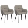 Étkező székek 2 pcs műsuede bőr világosszürke 59x56,5x85cm
