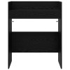 Dj asztal fekete tölgy 102 x 45 x 102 cm szerelt fa