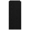 Dj asztal fekete tölgy 102 x 45 x 102 cm szerelt fa