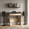 Dj asztal sonoma tölgy 102 x 45 x 102 cm szerelt fa