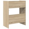 Dj asztal sonoma tölgy 102 x 45 x 102 cm szerelt fa