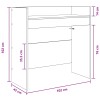 Dj asztal sonoma tölgy 102 x 45 x 102 cm szerelt fa