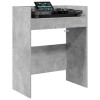 Dj asztal betonszürke 102 x 45 x 102 cm szerelt fa