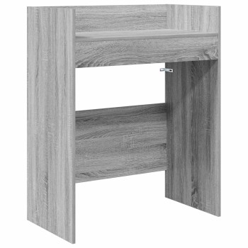 Dj asztal szürke sonoma 102 x 45 x 102 cm szerelt fa