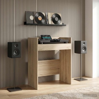 Dj asztal sonoma tölgy 82 x 45 x 102 cm szerelt fa