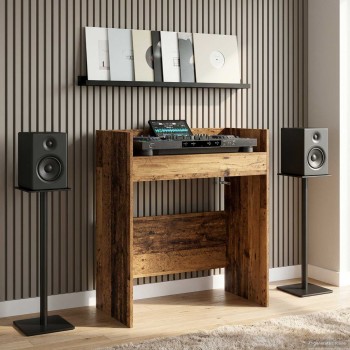 Dj asztal antik fa 82 x 45 x 102 cm szerelt fa