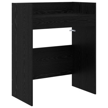 Dj asztal fekete tölgy 62 x 45 x 102 cm szerelt fa