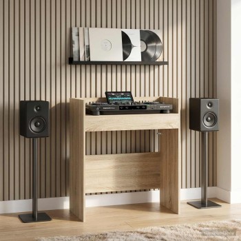 Dj asztal sonoma tölgy 62 x 45 x 102 cm szerelt fa