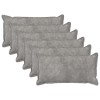Párna huzat 6 pcs houten világosszürke 40 x 70 cm