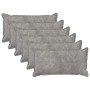Párna huzat 6 pcs houten világosszürke 40 x 70 cm