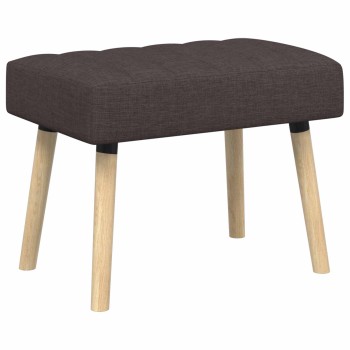 Csatorna-parnás pad sötét barna 60 x 40 x 45 cm szövet