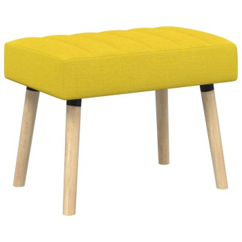 Csatorna-parnás pad világos sárga 60 x 40 x 45 cm szövet