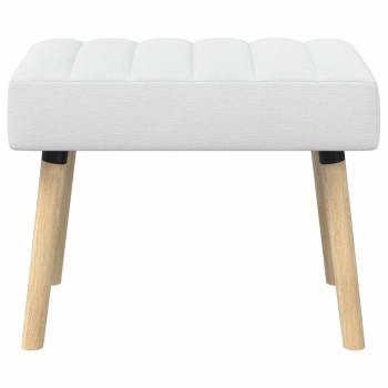 Csatorna-parnás pad fehér 60 x 40 x 45 cm szövet