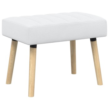 Csatorna-parnás pad fehér 60 x 40 x 45 cm szövet