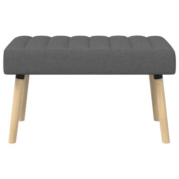 Csatorna-parnás pad sötétszürke 80 x 40 x 46 cm szövet