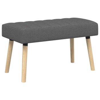 Csatorna-parnás pad sötétszürke 80 x 40 x 46 cm szövet