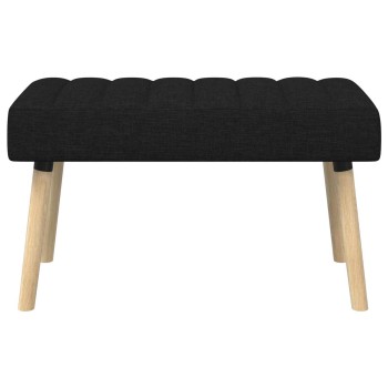 Csatorna-parnás pad fekete 80 x 40 x 46 cm szövet