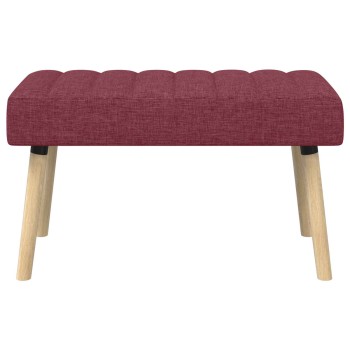 Csatorna-parnás pad bordó 80 x 40 x 46 cm szövet