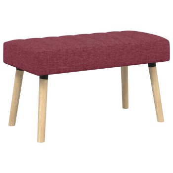 Csatorna-parnás pad bordó 80 x 40 x 46 cm szövet
