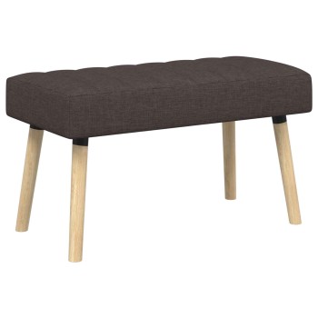 Csatorna-parnás pad sötét barna 80 x 40 x 46 cm szövet