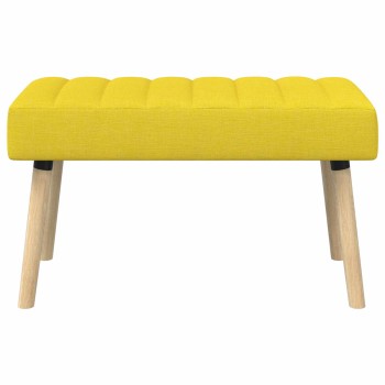 Csatorna-parnás pad világos sárga 80 x 40 x 46 cm szövet