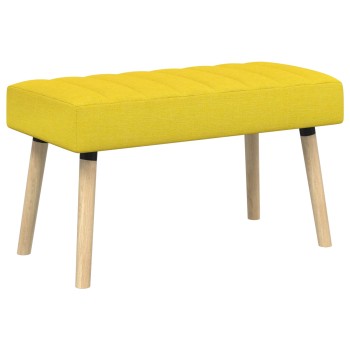 Csatorna-parnás pad világos sárga 80 x 40 x 46 cm szövet