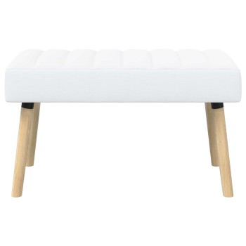 Csatorna-parnás pad fehér 80 x 40 x 46 cm szövet