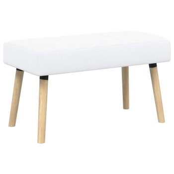 Csatorna-parnás pad fehér 80 x 40 x 46 cm szövet