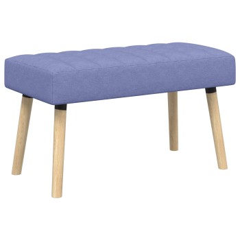 Csatorna-parnás pad farmerkék 80 x 40 x 46 cm szövet