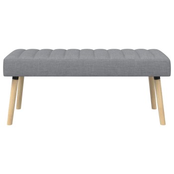 Csatorna-parnás pad világosszürke 110 x 40 x 46 cm szövet