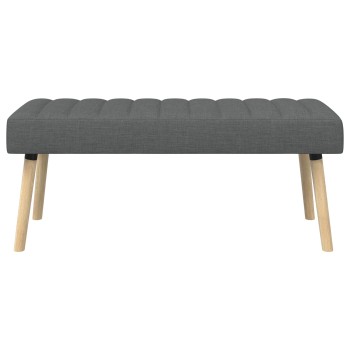 Csatorna-parnás pad sötétszürke 110 x 40 x 46 cm szövet