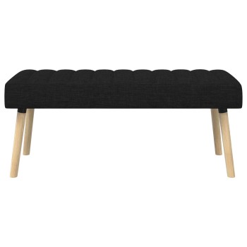 Csatorna-parnás pad fekete 110 x 40 x 46 cm szövet