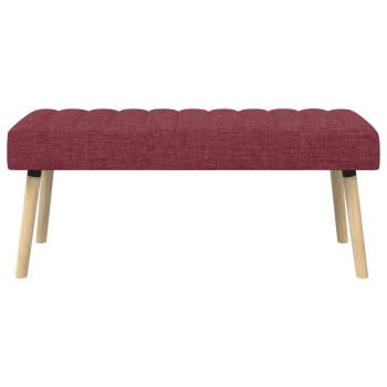 Csatorna-parnás pad bordó 110 x 40 x 46 cm szövet