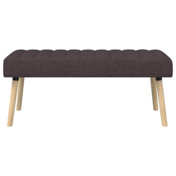 Csatorna-parnás pad sötét barna 110 x 40 x 46 cm szövet